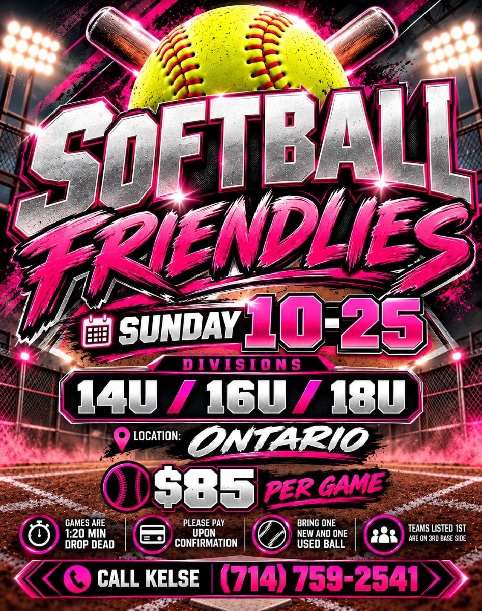 Flyer for Softball Friendlies