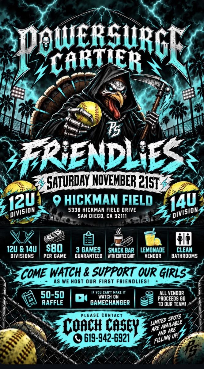 Flyer for Powersurge Cartier Friendlies