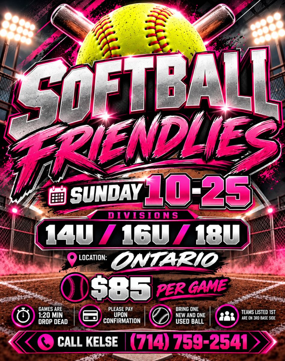 Flyer for Softball Friendlies