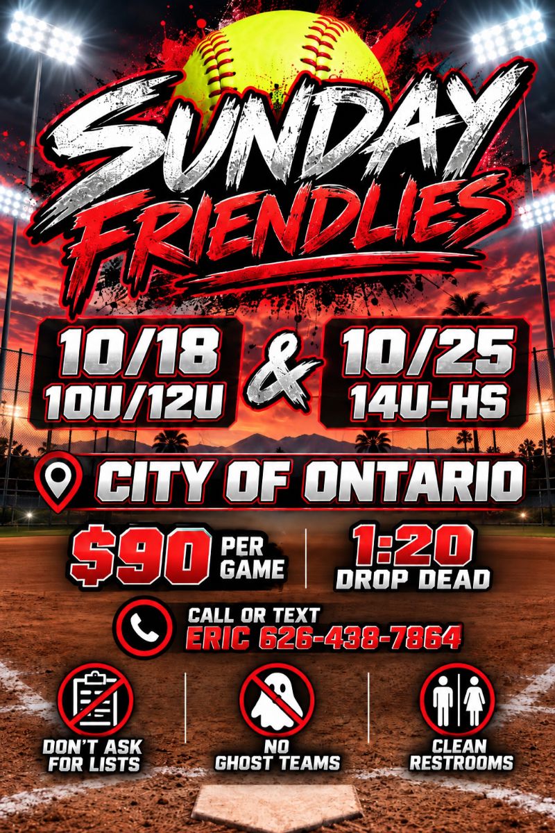 Flyer for Sunday Friendlies